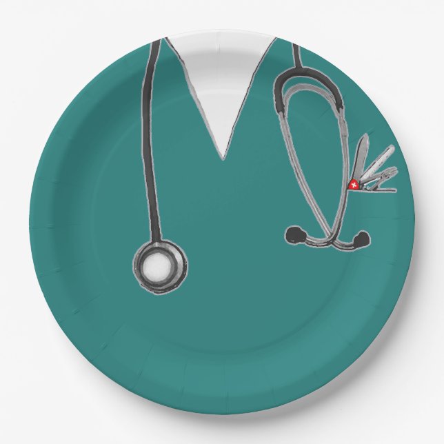Nurse Graduation Celebration Paper Plate (Front)