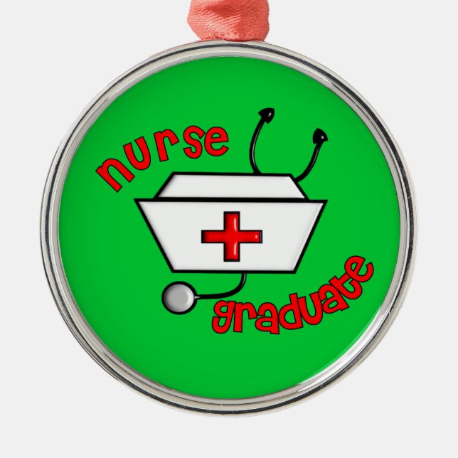 Nurse Graduation Christmas Ornament (Front)