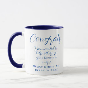 Nurse Graduation Congrats Class of Personalized Mug