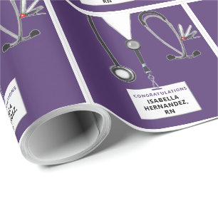 Nurse Graduation Gift Wrapping Paper