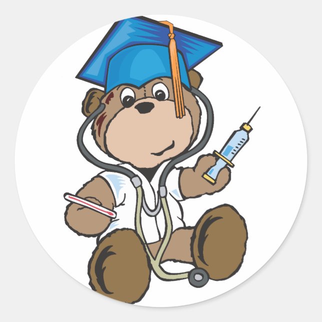 Nurse Graduation Gifts & Medical School Grads Classic Round Sticker (Front)
