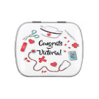 Nurse graduation icons paper plates