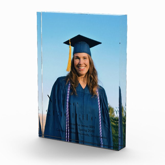nurse graduation keepsake photo block (Right)