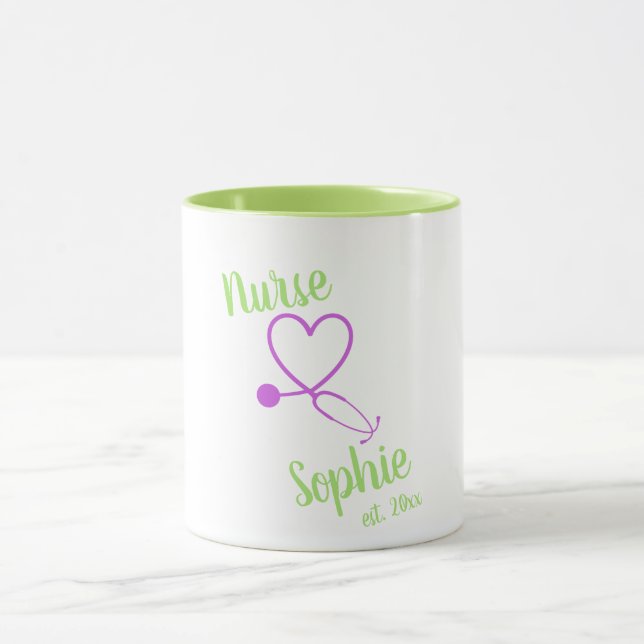 Nurse Graduation Mug Gift Personalized Add Name (Center)