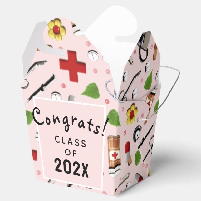 Nurse Graduation Party Favour Box (Opened)