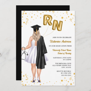 Nurse Graduation Party Invitation
