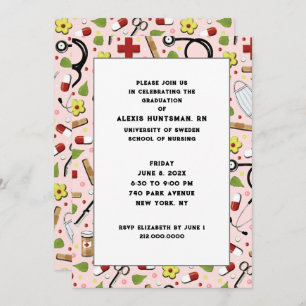Nurse Graduation Party Invitations