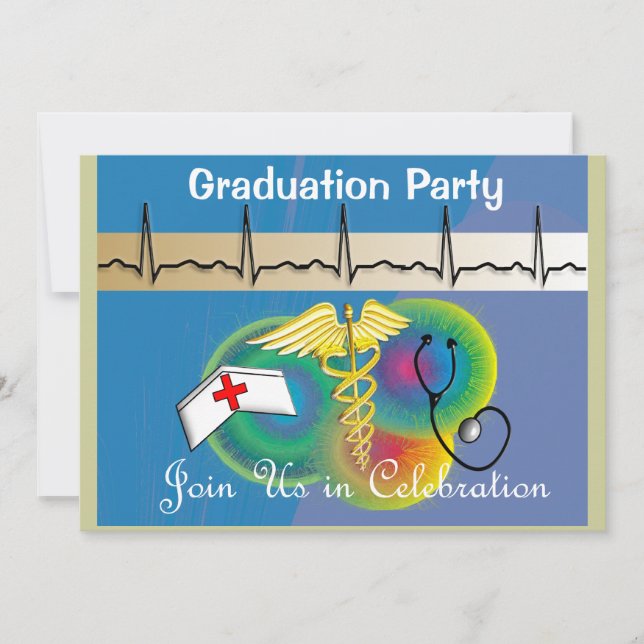 Nurse Graduation Party Invitations (Front)