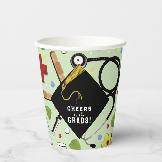 Nurse Graduation Party Paper Cups (Front)