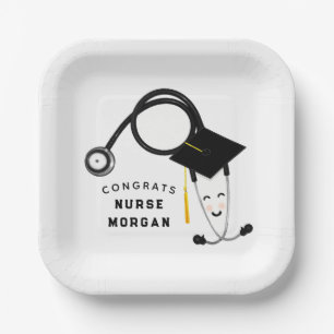 Nurse Graduation Party Paper Plates