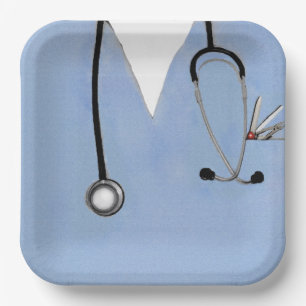 Nurse Graduation Party Paper Plates