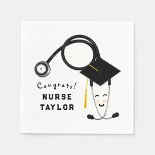 Nurse Graduation Party Paper Plates Napkin