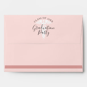 Nurse Graduation Rose Gold Glitter Party Envelope