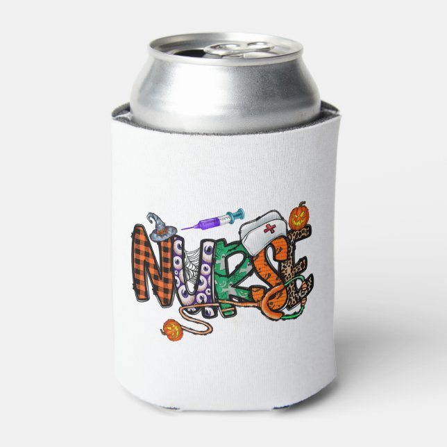 Nurse Halloween    Can Cooler (Can Front)