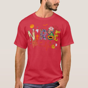 Nurse Halloween Costume Stethoscope Heartbeat Pump T-Shirt