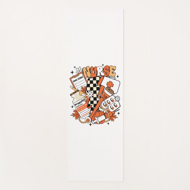 Nurse Halloween Cute Fall  Yoga Mat (Front)