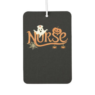 Nurse Halloween Cute Ghost and Pumpkin Essential T Air Freshener