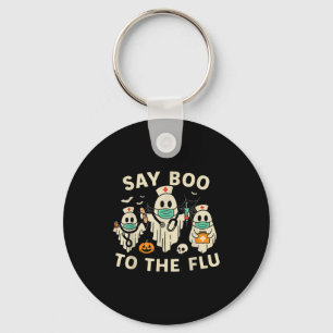 Nurse Halloween Ghost Crew Vaccine Say Boo To The  Keychain