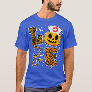 Nurse Halloween JackOLantern Pumpkin Costume Women T-Shirt