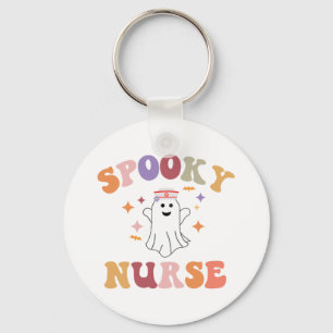 Nurse Halloween Shirt - Spooky Nurse Halloween Keychain