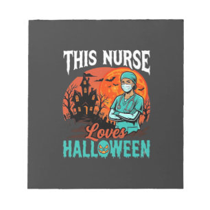 Nurse Halloween Spooky Healthcare Design_1 Notepad