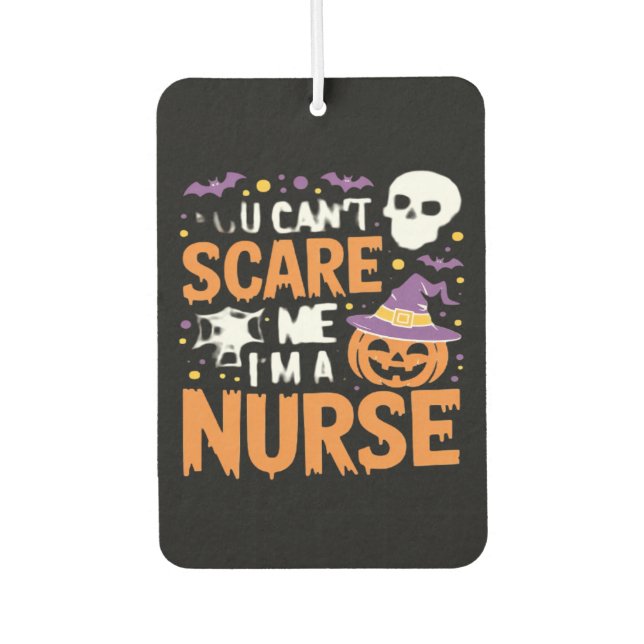 Nurse Halloween Witch Funny Nursing Essential T-Sh Air Freshener (Front)