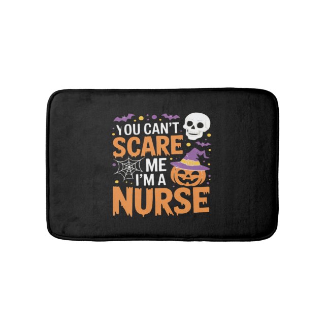 Nurse Halloween Witch Funny Nursing Essential T-Sh Bath Mat (Front)