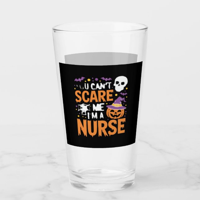 Nurse Halloween Witch Funny Nursing Essential T-Sh Glass (Front)