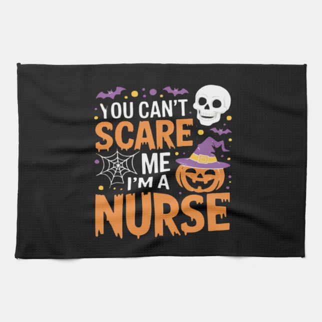 Nurse Halloween Witch Funny Nursing Essential T-Sh Kitchen Towel (Horizontal)