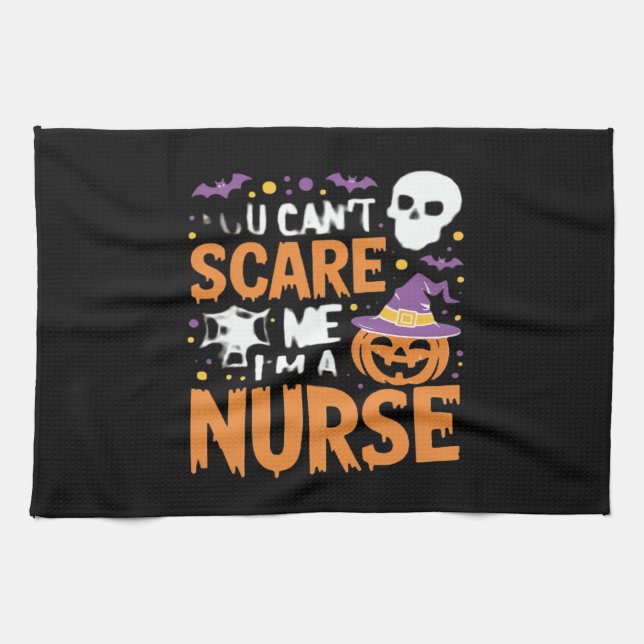 Nurse Halloween Witch Funny Nursing Essential T-Sh Kitchen Towel (Horizontal)