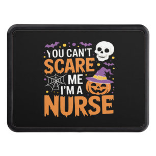 Nurse Halloween Witch Funny Nursing Essential T-Sh Trailer Hitch Cover