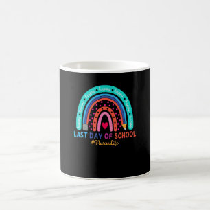 Nurse Happy Last Day School Rainbow  1 Coffee Mug