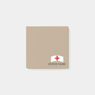 Nurse Hat Personalized Post-It Sticky notes