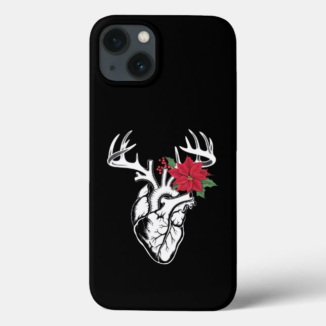 Nurse Heart Anatomy Reindeer Heart Cath Lab RN  Case-Mate iPhone Case (Back)