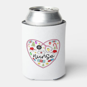Nurse Heart, Halloween Oversized T-Shirt Can Cooler