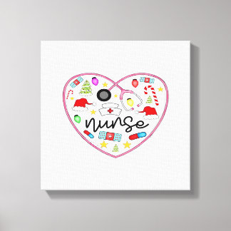 Nurse Heart, Halloween Oversized T-Shirt Canvas Print