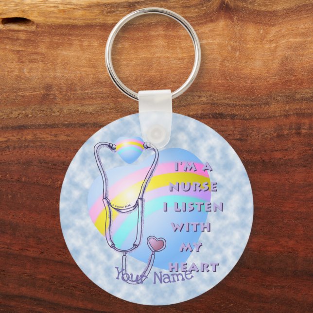 Nurse Heart  Keychain (Front)
