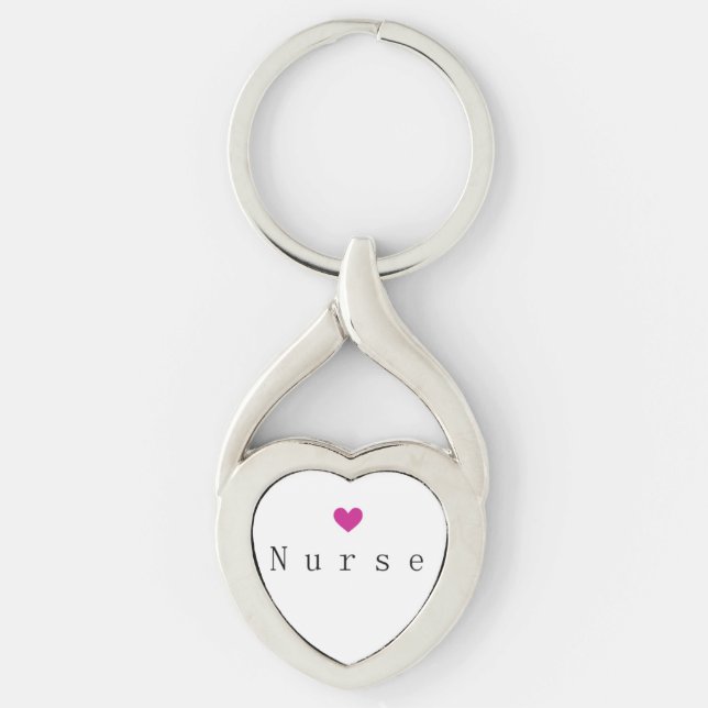 Nurse Heart Keychain (Front)