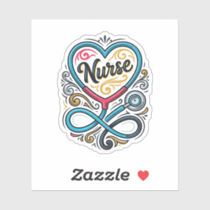 Nurse Heart Stethoscope Vintage Engraving Design_1