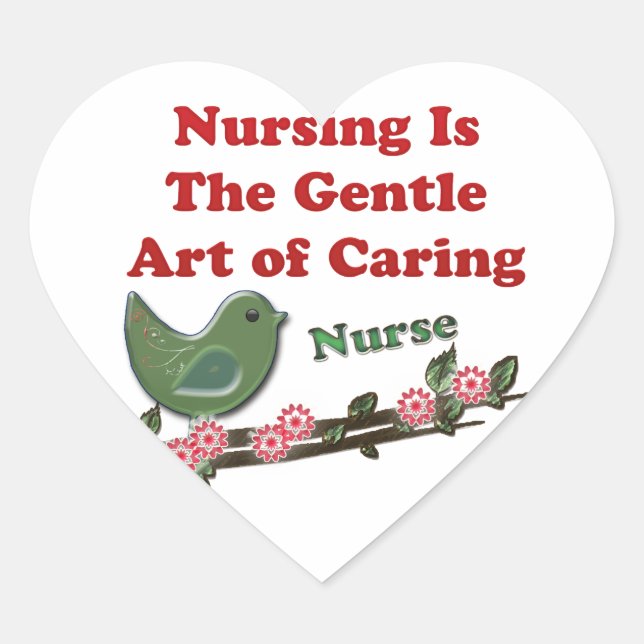 Nurse Heart Sticker (Front)
