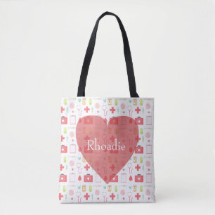 Nurse Heart Tote Bag