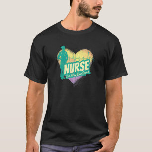Nurse Heartbeat Vintage Graduation Nursing School T-Shirt