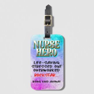 Nurse Hero Luggage tag