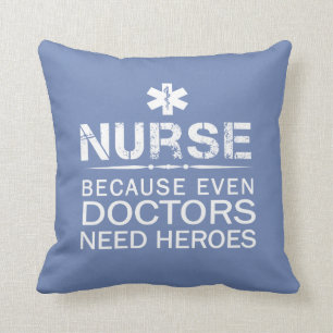 NURSE HEROES THROW PILLOW