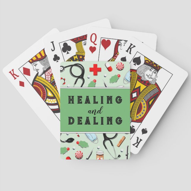 Nurse Holiday Gifts Playing Cards (Back)