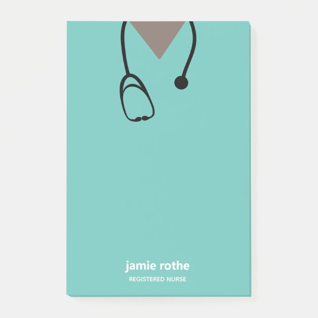 Nurse Hospital Scrubs African American Business Ca Post-it Notes (Front)