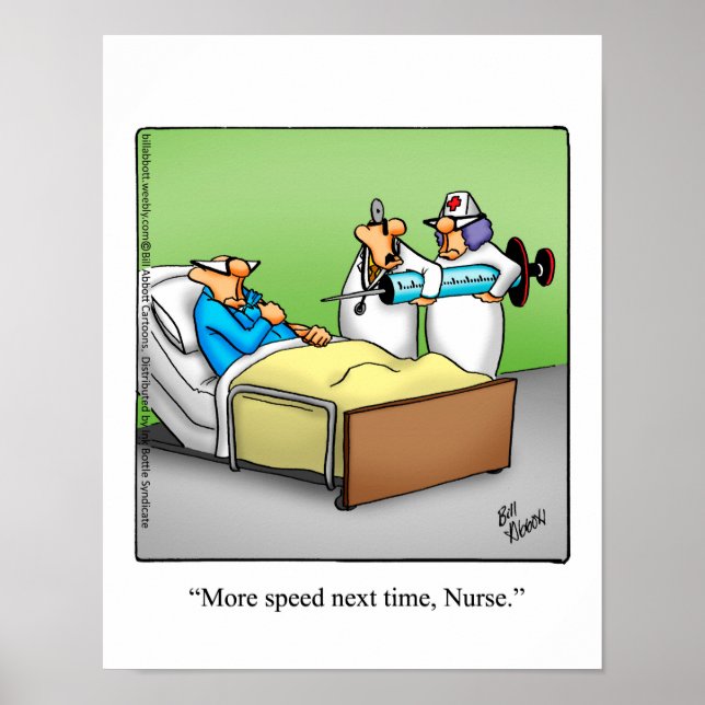 Nurse Humour Poster Gift (Front)
