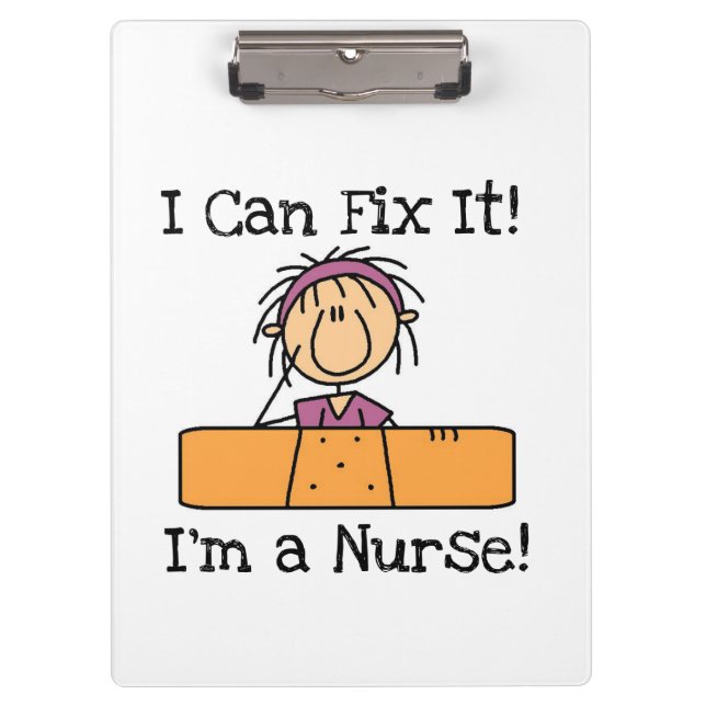 Nurse I Can Fix It Clipboard (Front)