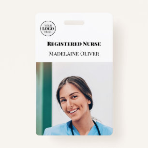 Nurse ID Photo Simple Logo Badge