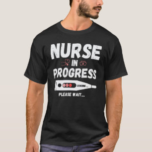 Nurse In Progress Future Nurse Nursing School Stud T-Shirt